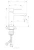Invena GLAMOUR chrome washbasin tap BU-02-001 with free household vinegar gel