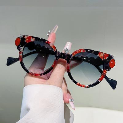 Fashion Cat Eye Sunglasses Women Men Vintage Punk Luxury Brand Designer Round Lens Sun Glasses UV400 Outdoor Travel