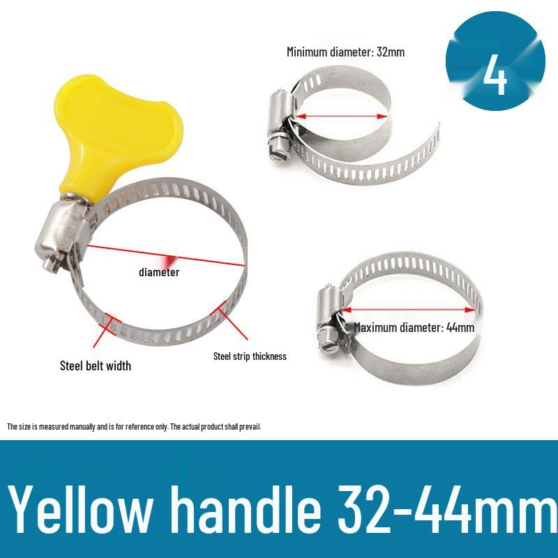 American Style 201 Stainless Steel Hose and Pipe Clamp for Ventilation and Communication Applications