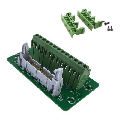 PLC Wiring Adapter IDC 26-pin Connector 26-pin IDC Interface Bracket Mounting IDC 26 Pin Connector Connector Green