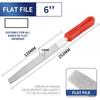 Plastic Handle Flat File 6 Inch File Handles Hand Tools Diamond Needle Files  Glass