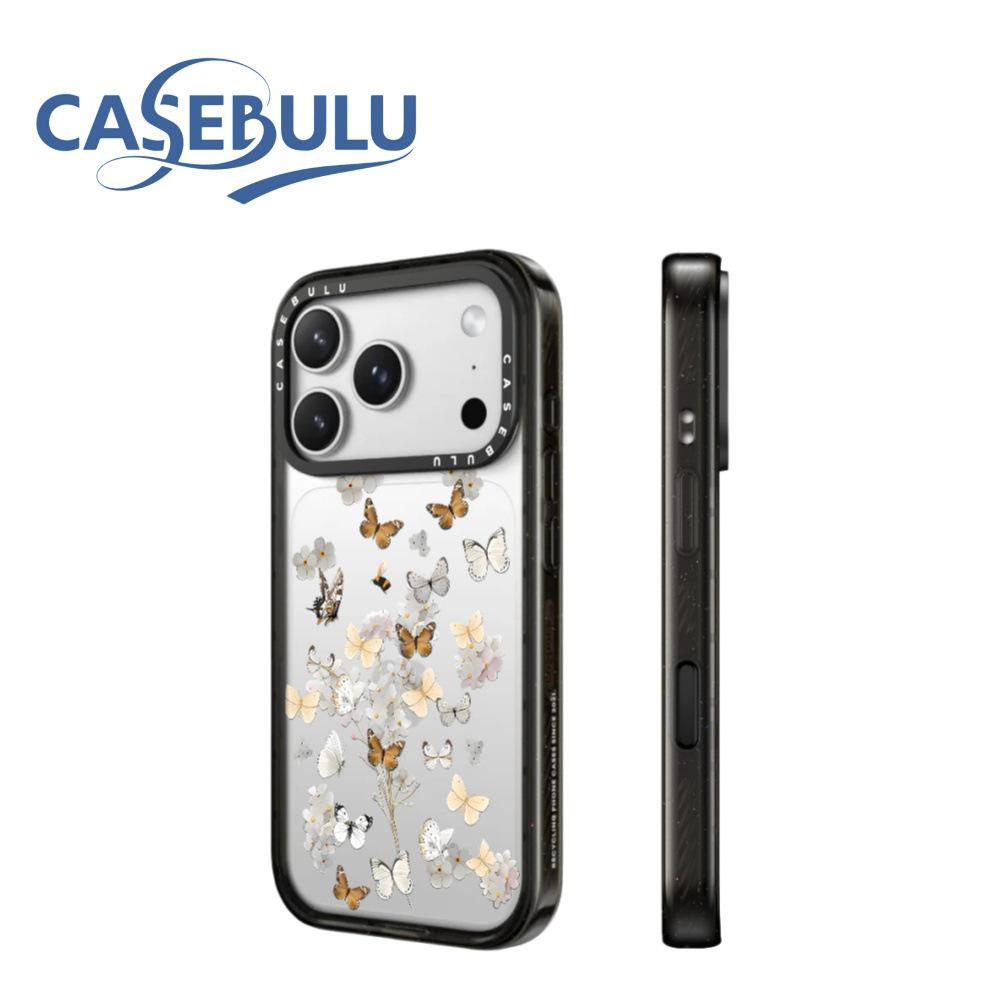 

Transparent Acrylic Case with White Floral Pattern for iPhone 17 Pro Max / 16 Pro iPhone 13 Pro Max