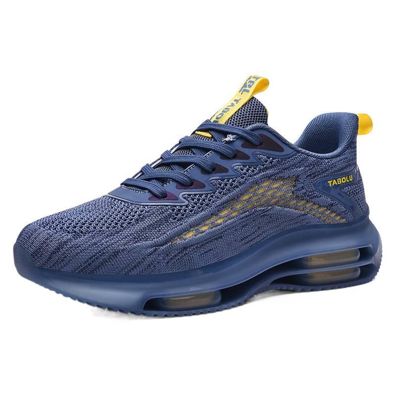 2025 Foreign Trade Flying Weaving Breathable Casual Fashion Low-top Air Cushion Dad Shoes Men's Trendy Shoes Sports Shoes Independent Station