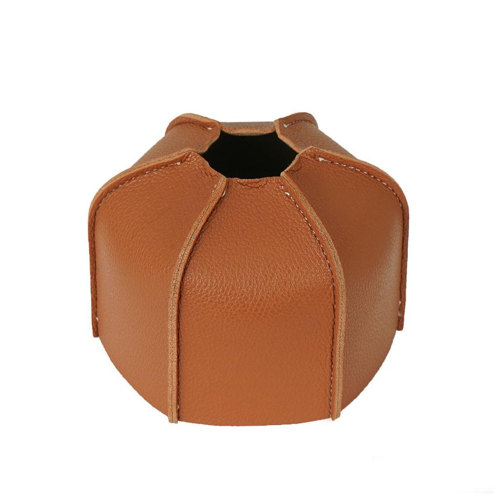 Flat Gas Tank PU Leather Sleeve Fuel Tank Protective Case Camping Stove PU Leather Cover for