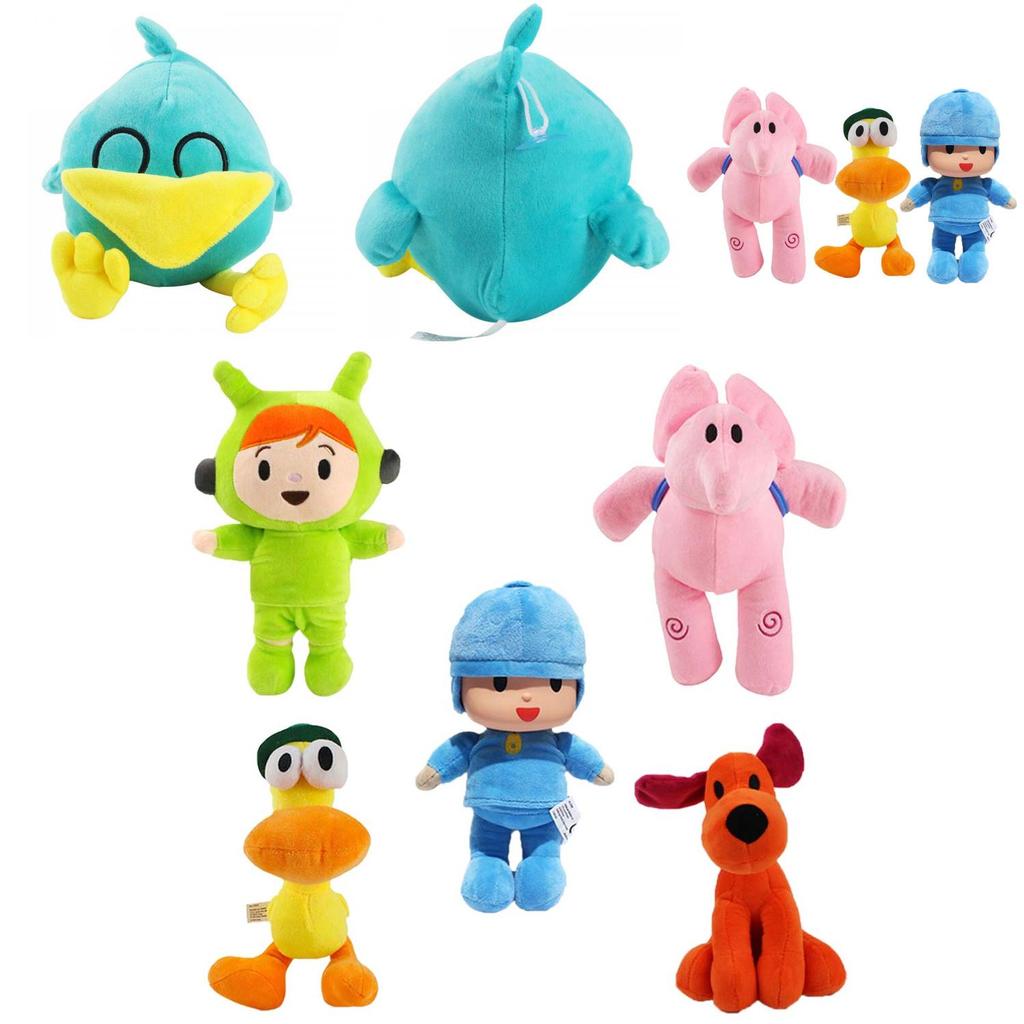 Adorable Pocoyo Elly Pato Loula Sleepy Bird Soft Plush Stuffed Figure Toy Doll Gift For Kids