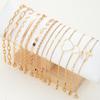 14Pcs Gold Color Bracelet Sets Boho Retro Thick Twist Cuban Chain Bracelet for Women 2026 New Trendy High Quality Jewelry Gifts