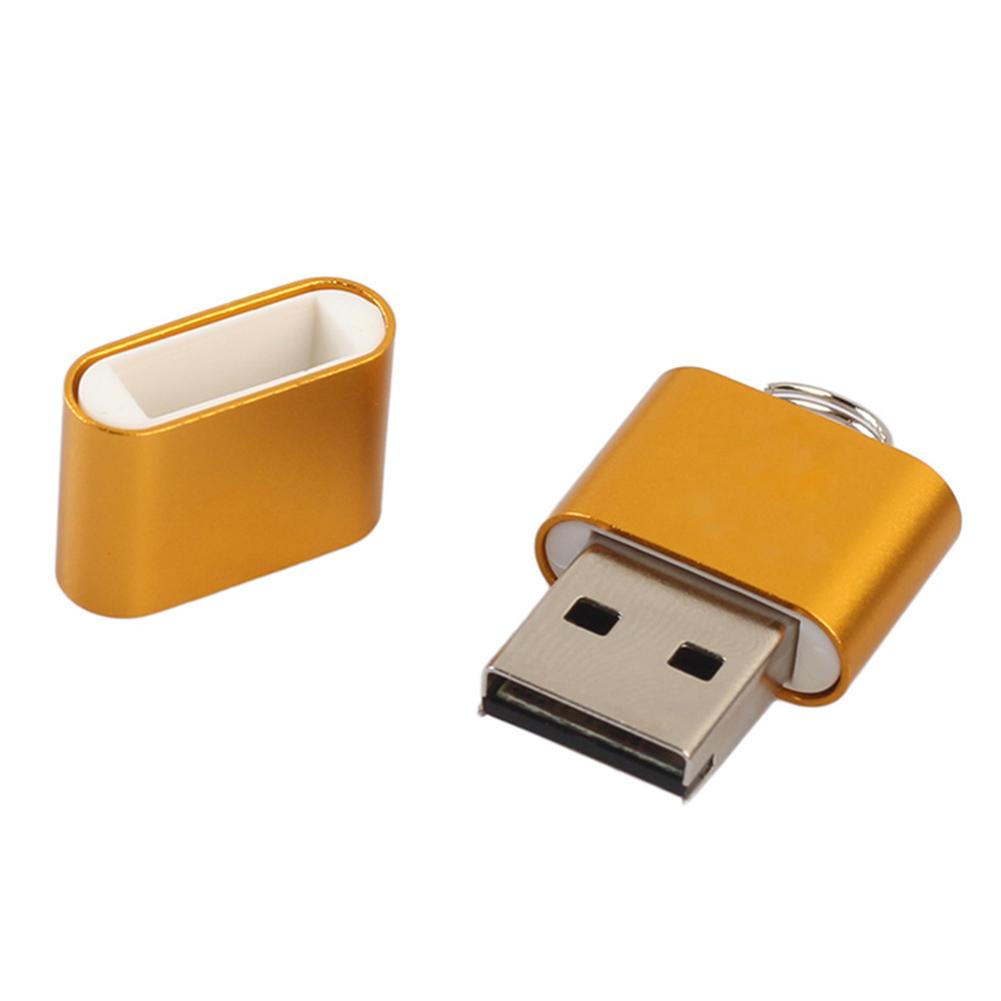 Mini Aluminium Alloy USB 2.0 T Flash TF Adaptér čtečky paměťových karet Micro SD