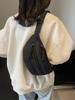 Cotton Pouch Bag For Girls With Zipper Closure And Phone Pocket For Casual Travel