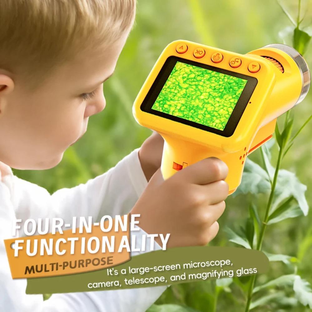 1600X Handheld Microscope 2 Inch Screen Children Magnifier Lens Mini Portable Electronic Microscopes Support Camera Photoes P02