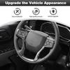 Carbon Fiber Steering Wheel Panel Trim Frame For Chevrolet Silverado 1500 +