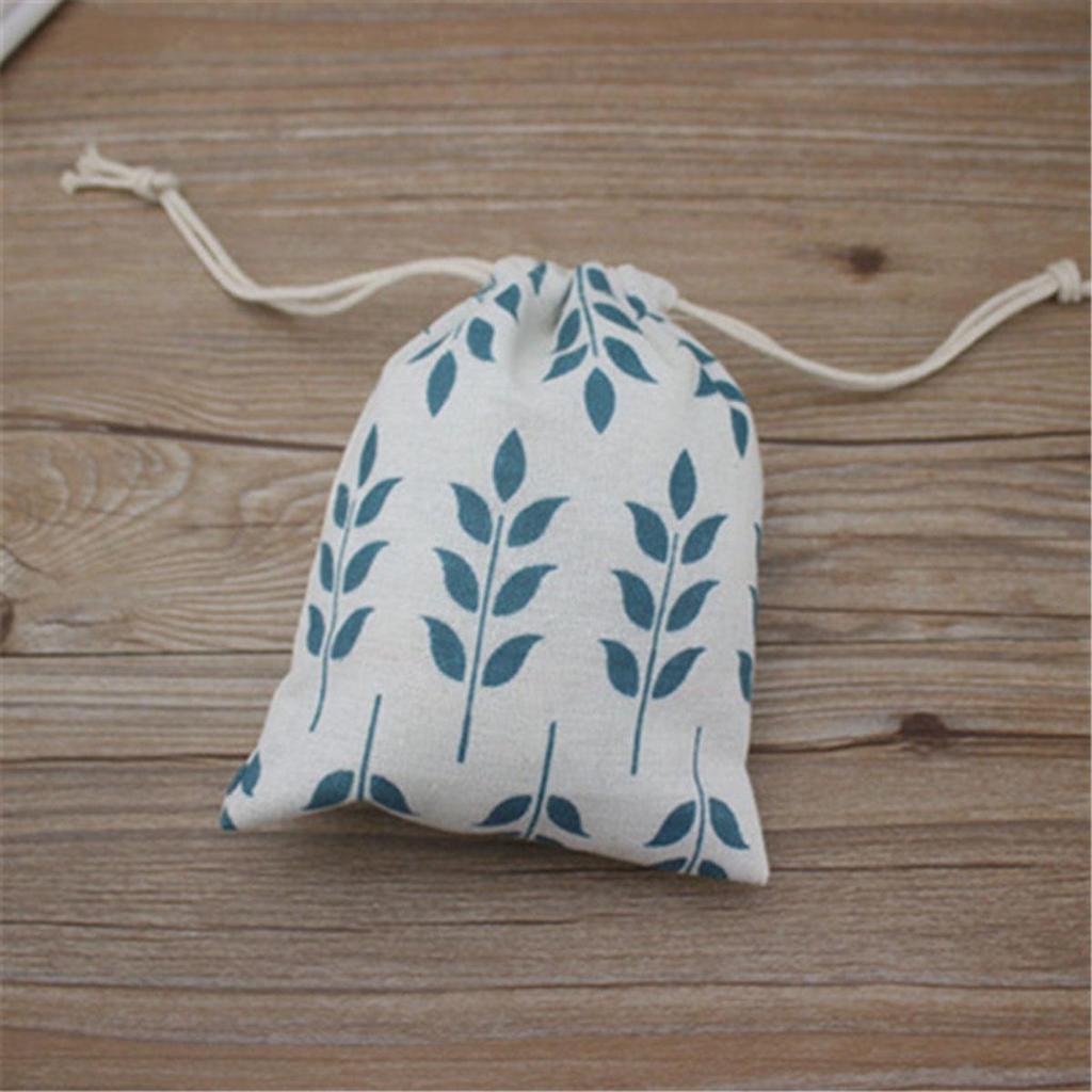 Cotton Line Drawstring Pouches Candy Favor Holder Jewelry Party Gift Bag