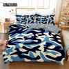Camo Duvet Cover Set Camouflage Concept Concealment Bedding Set King Size Grey Black Twin Comforter Cover for Kids Teens Adults