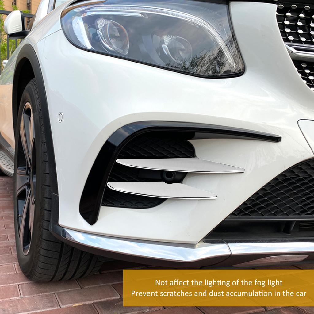 4PCS Front Bumper Fog Light Trim High Hardness Replacement for  ‑  GLC Class X253   Line 2016‑2019