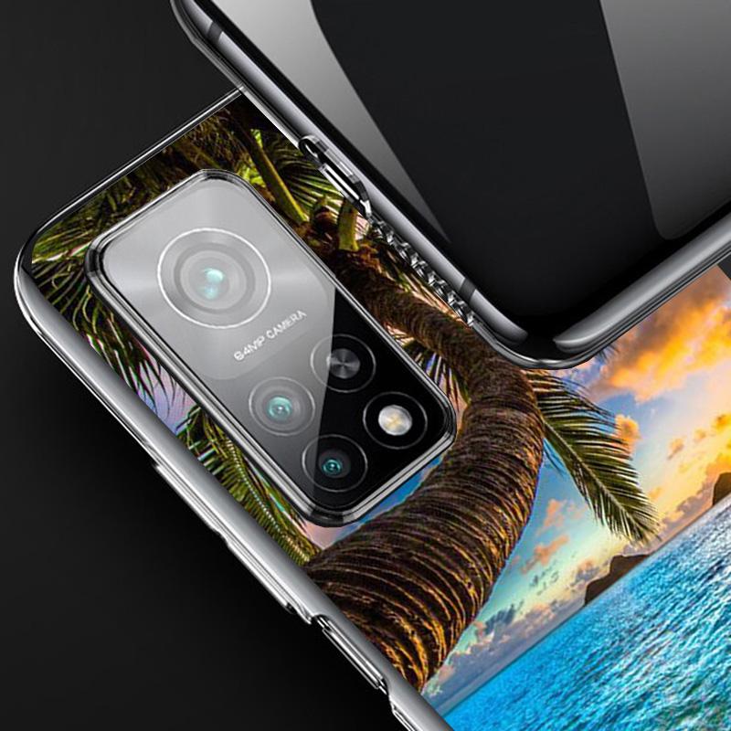 Sommer Strand Sonnenuntergang Meer Palme Handyhülle Für Xiaomi Redmi Note 15 14 13 12S 12 11 Pro Plus 14S 11S 11E 10 10S 11T 5G Persona