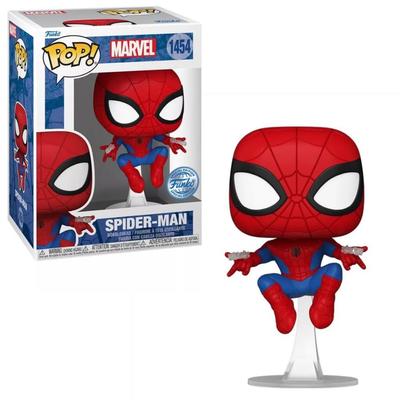 UK GameStop Marvel Figure Funko Web Swing Spidey Marvel Funko [Funko (FNUK), (GS) Exclusive] Spider-Man POP! Spider-Man