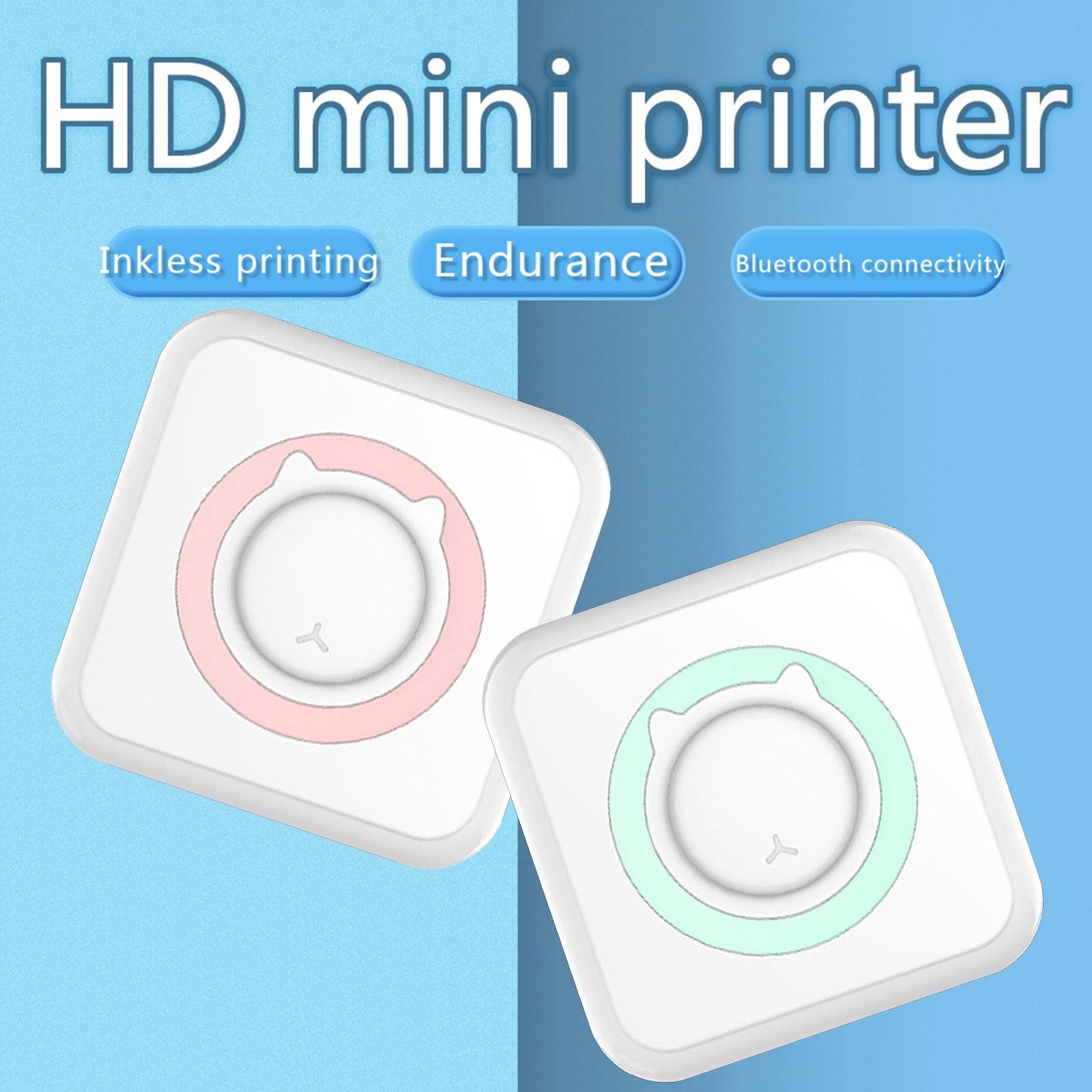 

Термальний портативний Bluetooth-принтер 57 мм міні-бездротовий POS термопринтер фотопринтер для мобільного телефону Android IOS One Size синій