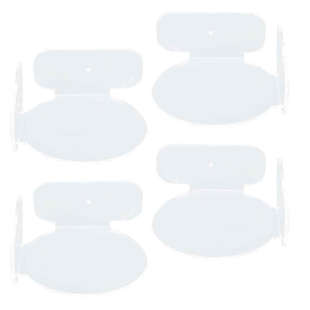 4Pcs Mini Circular Corner Shelf Space Saving Universal Wall Mount Floating Corner Shelf for Security Camera Baby