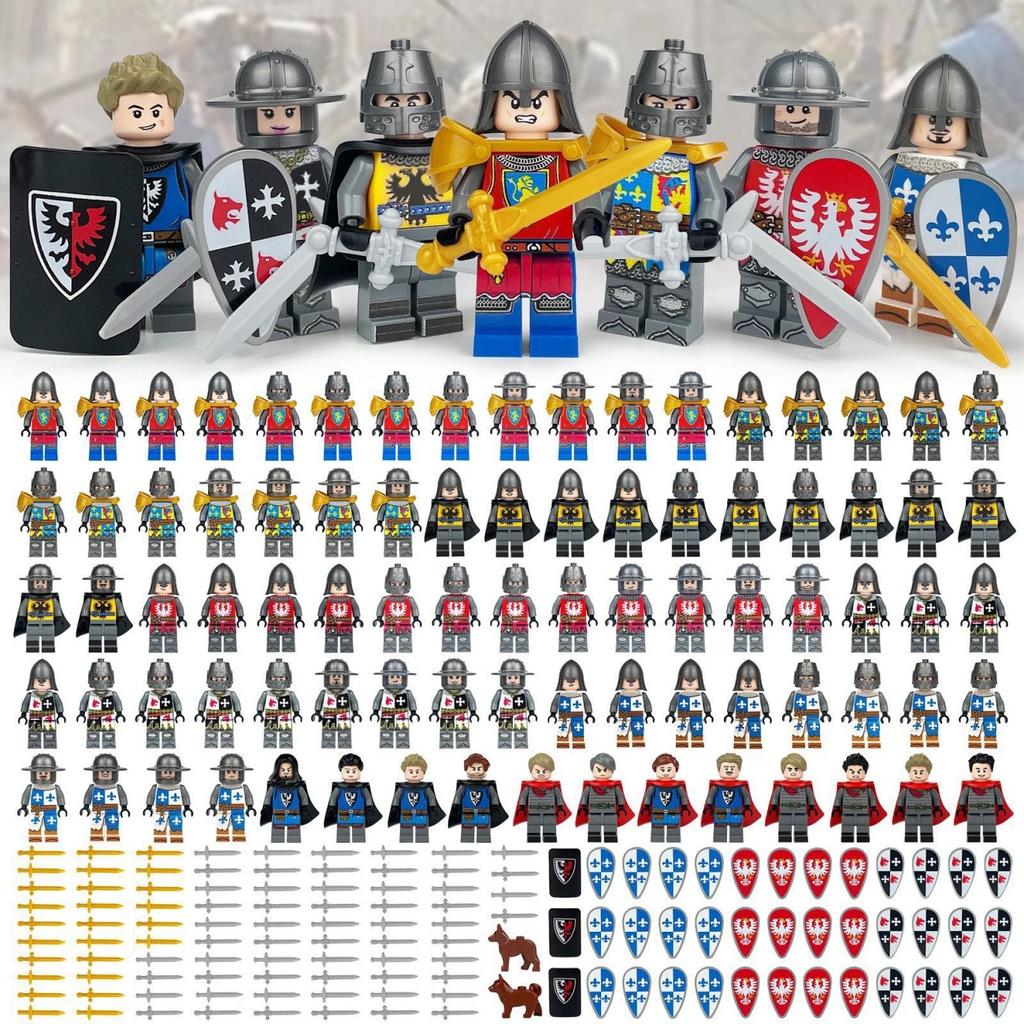 Medieval Soldier Knight Legion Figure Building Blocks Children's Assembly Toys