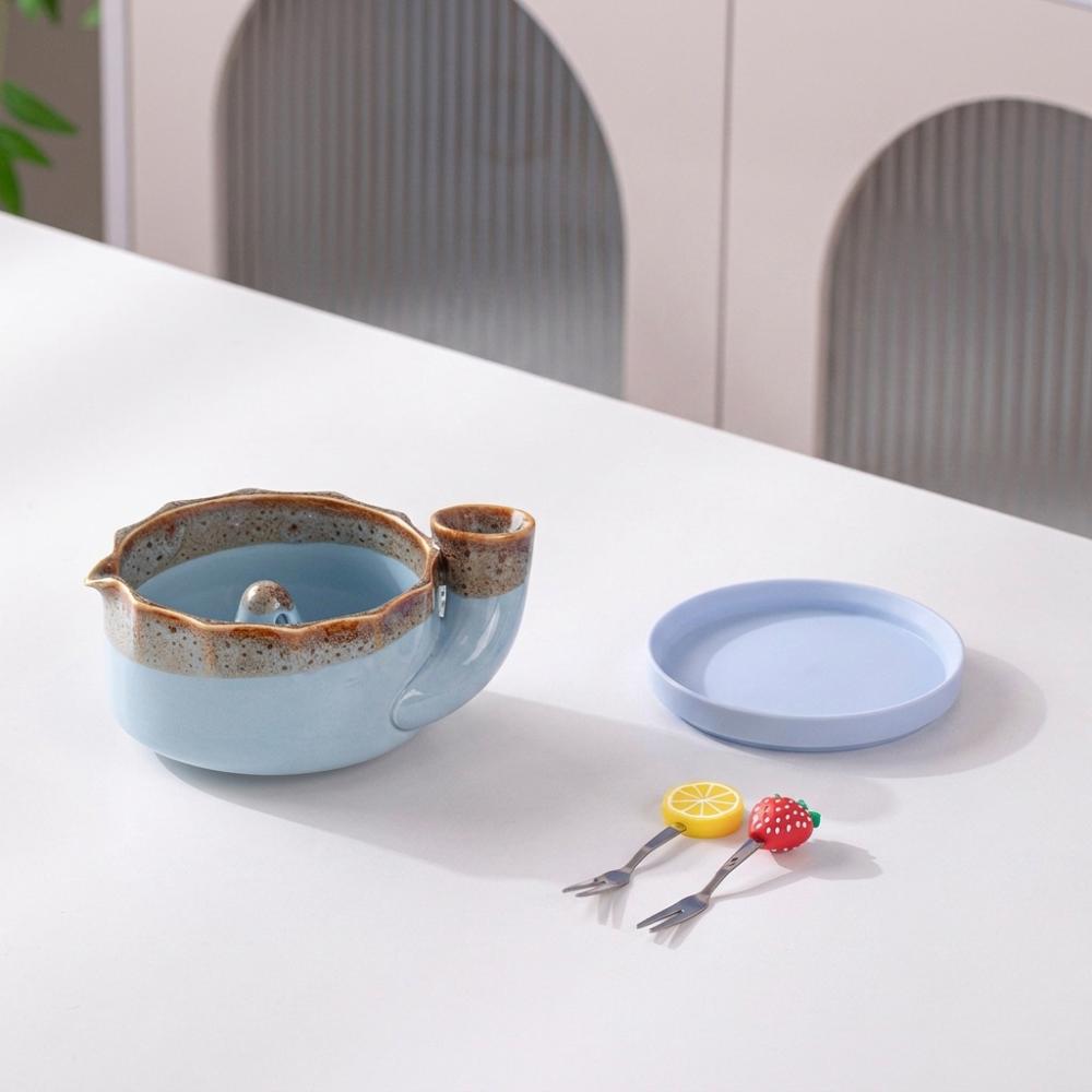 Quick Drain Automatic Fruit Washing Bowl Ceramic Berry Strainer Basket for Vegetable Fruits