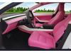 Pink Alcantara Interior Upgrade for Tesla: Personalized Multi-Color Design