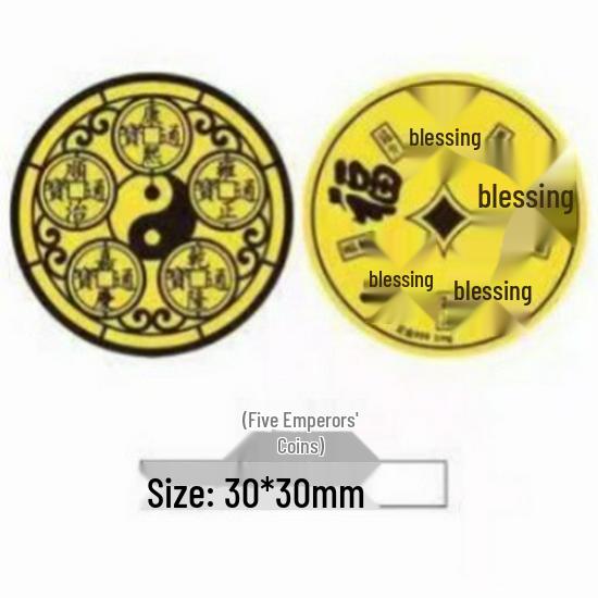 Creative Pure Gold Mobile Phone Sticker Decoration Souvenir