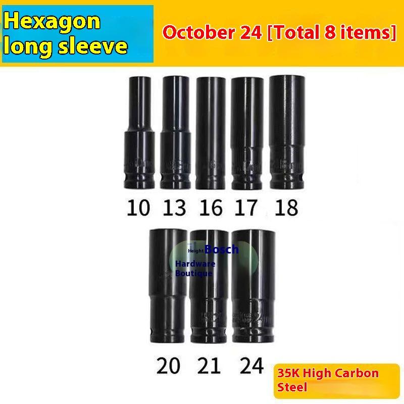 Elektrischer Schraubenschlüssel Verlängerte Sechskantnuss Pneumatische Luftpistole Vertiefte Stecknuss Luftschrauber Autoreparaturwerkzeug