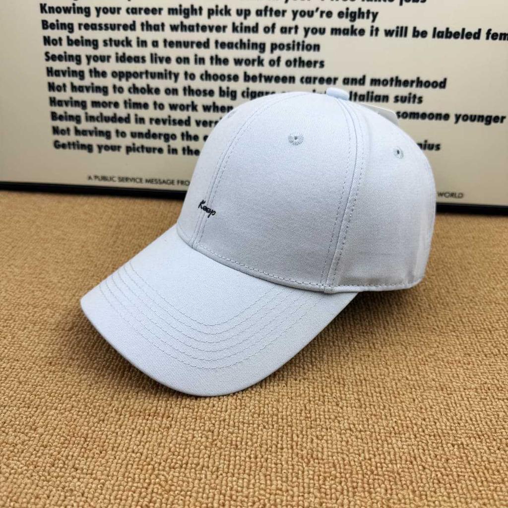 Summer letter embroidered baseball cap soft top versatile cap men's and women's leisure sunshade shows small face