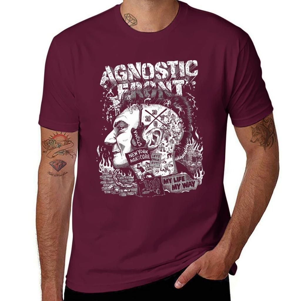 *(&)(Hardcore-Punk ()Agnostisches T-Shirt schnelltrocknende Sommerkleidung individuelles Design dein eigenes Sweat Herren T-Shirts