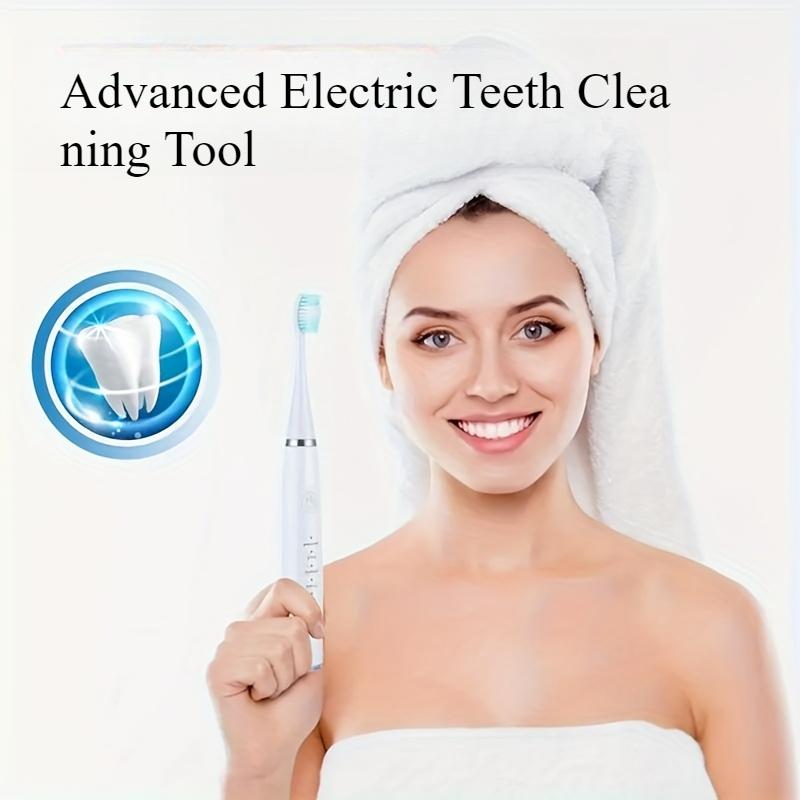 

Advanced Electric Teeth Cleaning Tool - Powerful Calculus Remover & Tartar Eraser Effortlessly Eliminates Smoke Stains 1pc білий