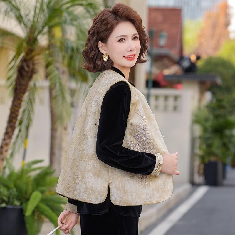 Women's New Chinese Style Vest Top Three-Piece Set