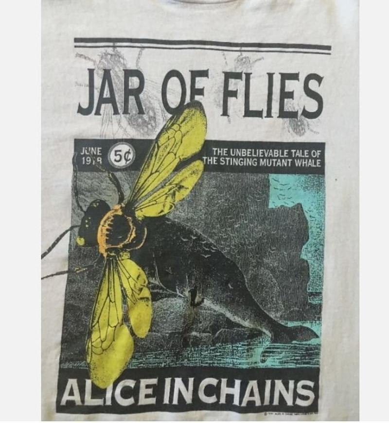 

Винтаж 1994 Alice In Chains Jar Of Flies Концертный Белый Унисекс Футболка S-5XL XL