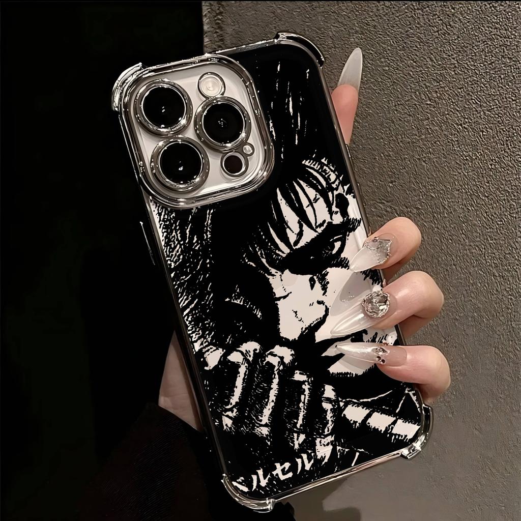 Anime B-Berserk G-Guts New Plating Case For Samsung S25 S24 S23 S22 S21 S20 FE Note20 Plus Ultra 4G 5G Anti Fall Back Cover