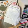 Schoolbag Korean Version Ins Fashion Versatile Embroidered Polka Dot Backpack Large Capacity College Style Student School Bag Multi-Pocket Backpack
