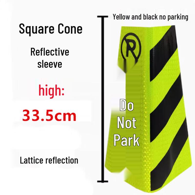 No Parking Reflective Traffic Cone Sleeve