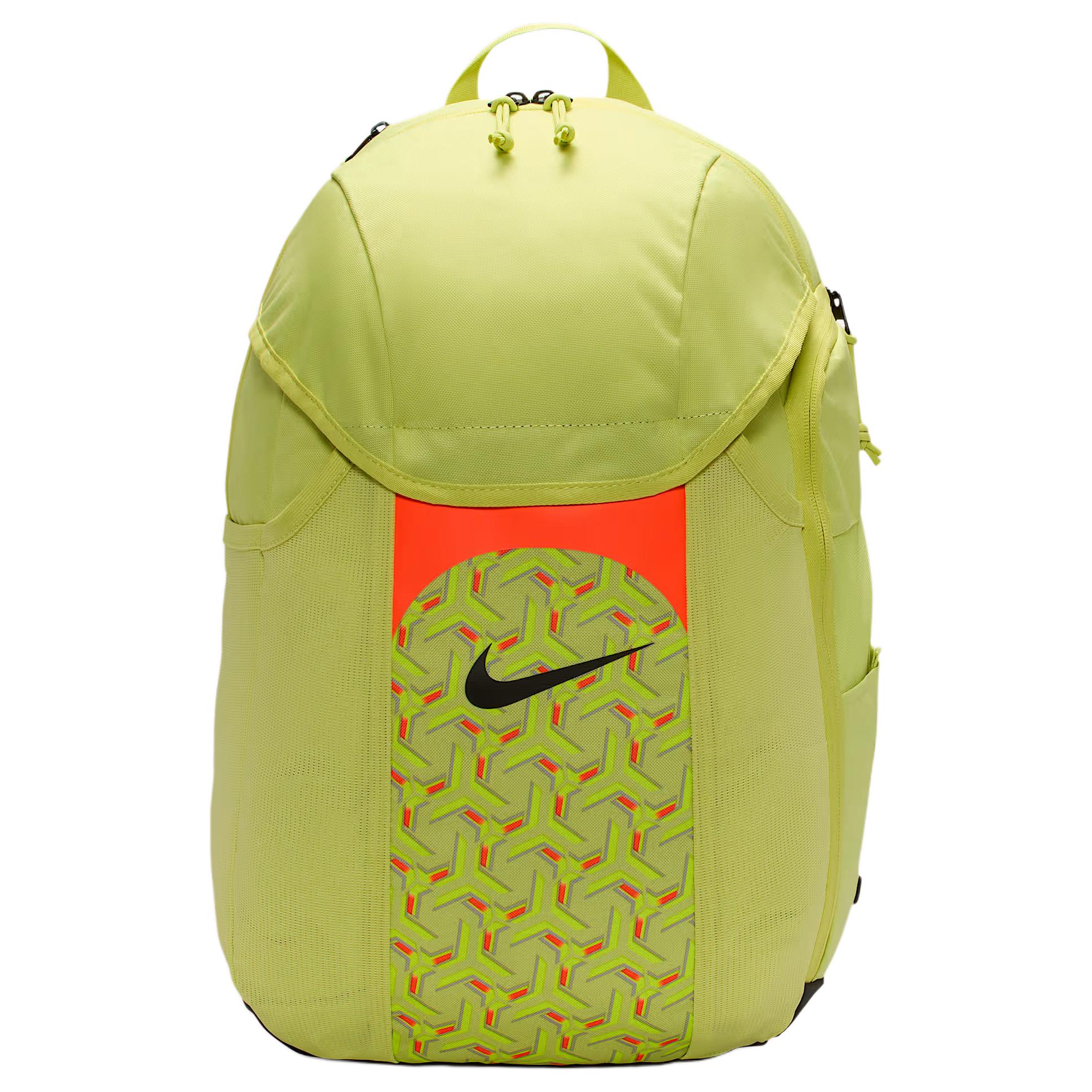 

Nike Academy Team Graphic Print Fabric Backpack Unisex Backpack Bright-Lime Orange-Red Black DV0761-383 Bright Lime Gray & Orange & Red & Black