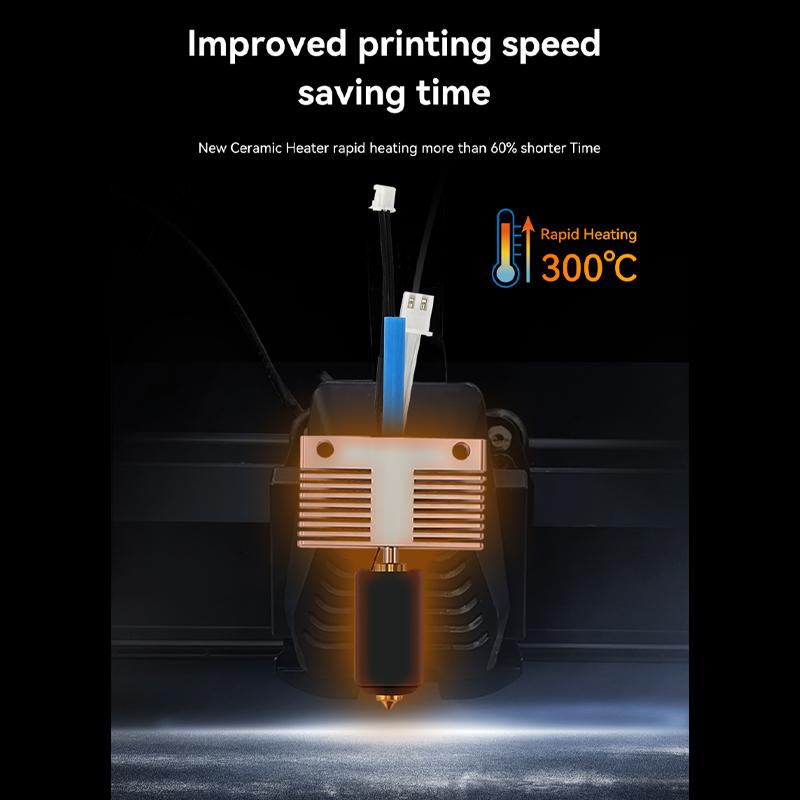 For Elegoo Neptune 4 Plus/Neptune 4 Max 3D Printer Print Head 24V 80W Hotend Kit Ceramic Heating Rod Extruder Head Nozzle