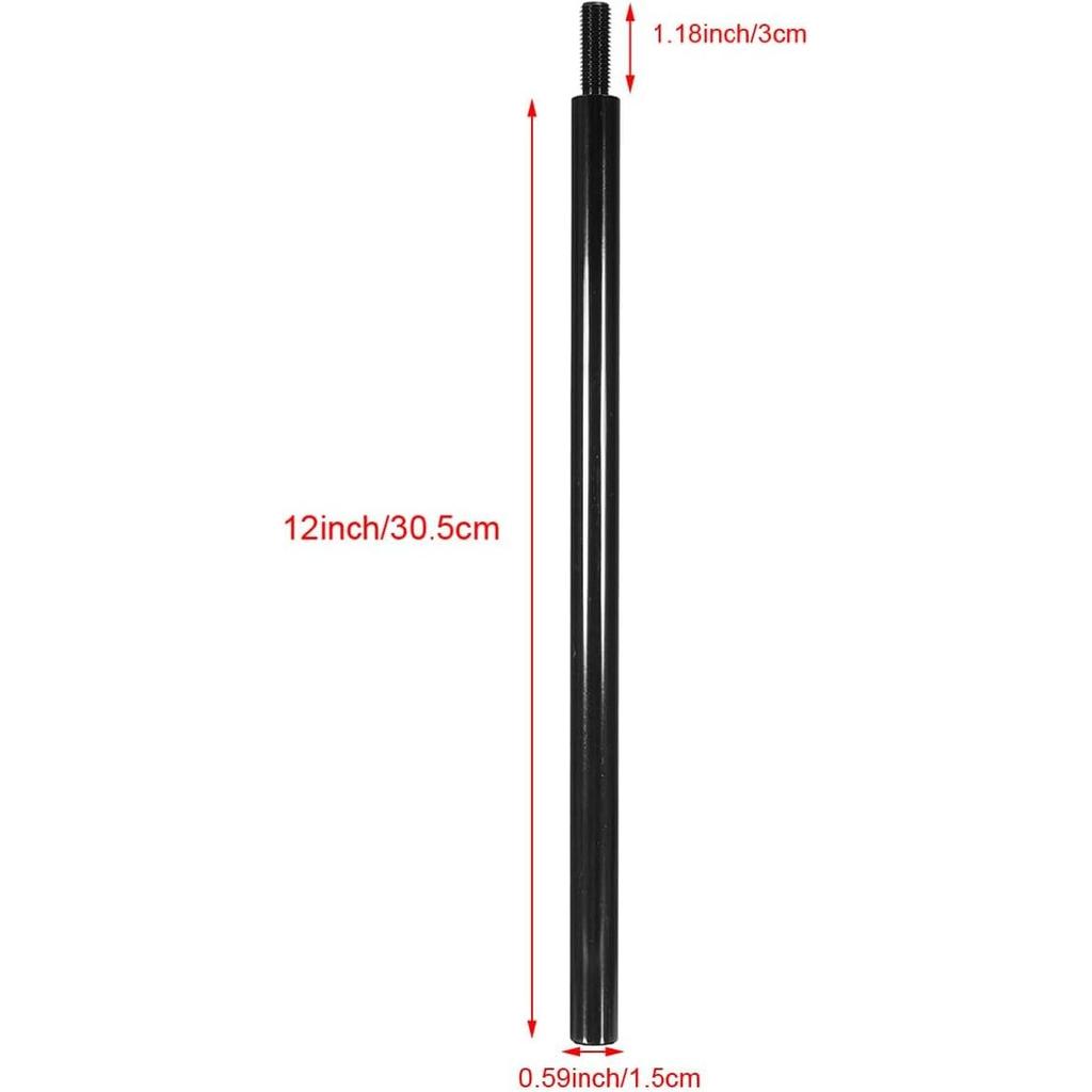 12 Inch Long Black Aluminum Shift Knob Extender Extension 12 Inch - M10X1.5