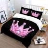 Crystal Crown Decorative Set Bedding Set with 1 Duvet Cover 2 Pillowcases Single Double King Queen, Gift