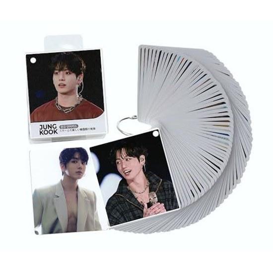 BTS Jung Kook Korece Dil Kartları 63 adet + Kılıf Dahil Şeffaf