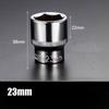 1pc 8-32mm Hex Socket Wrench Head Set 1/2 Short Long Socket Deep Nut Driver Sleeve Spanner End Ratchet Tool With Holder