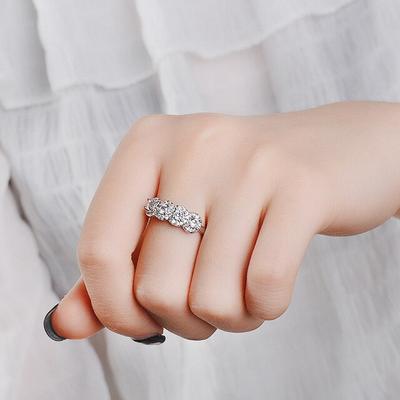 Dainty Women Engagement Rings Vvs1 Cubic Diamond Silver 925 Delicate Proposal Ring For Lover High Quality Wedding Jewelry
