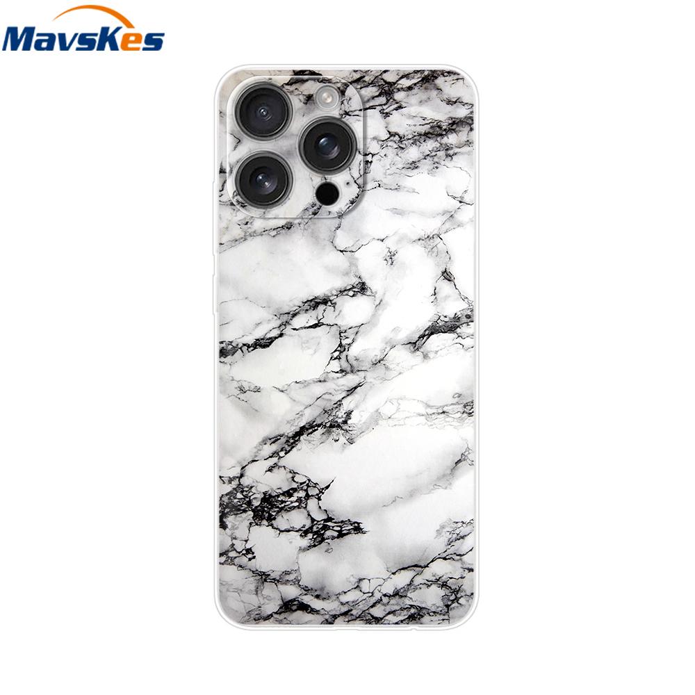 For iPhone 16 Pro Max Case Shockproof Silicone Bumper For Apple iPhone 16 Pro Max Plus Cover Soft TPU Phone Protector Shell Para