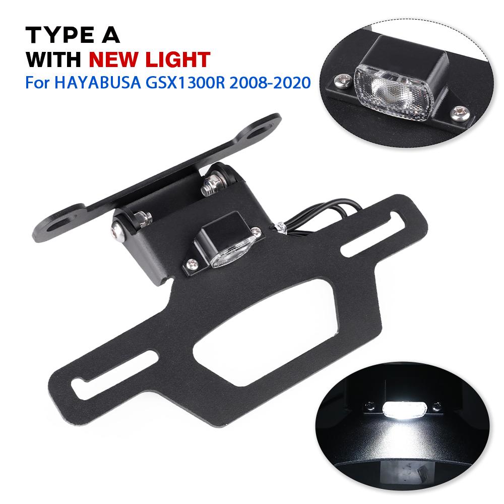 

Держатель номерного знака светодиодный фонарь для SUZUKI GSX1300R HAYABUSA 2008-2024 GSX аксессуары для мотоциклов Tail Tidy Fender Eliminator