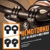 Motorcycle 1.25" Handlebar Riser Clamp Fit For Harley Softail Sportster XL Dyna Touring Road King (Black)