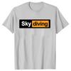 Vinage Skydiving Skydive Sky Diver Paragliding Parachu Paraglider Fashion Casual Oversized T-shirts Men's 100% Cotton T Shirt