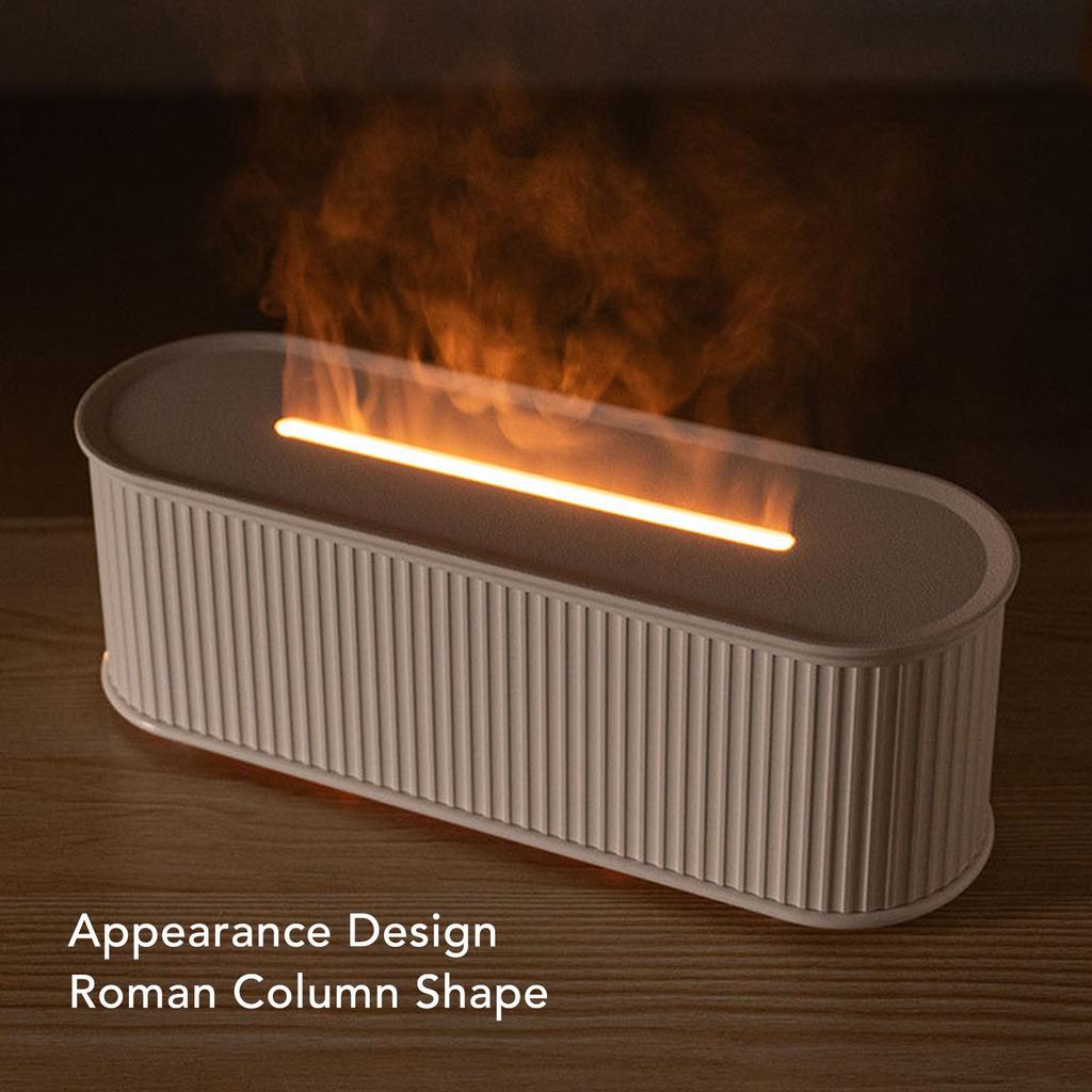 Scent Diffuser Desktop Humidifier Essential Oil Fragrance Machine for Bedroom Office 7 Colors Flame Timing Function