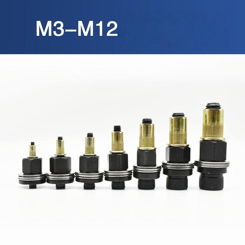 Dependable 1/3/4/6/7pcs Manual Riveter Tool Kit With M3-M12 Nuts for Secure and Strong Fastening