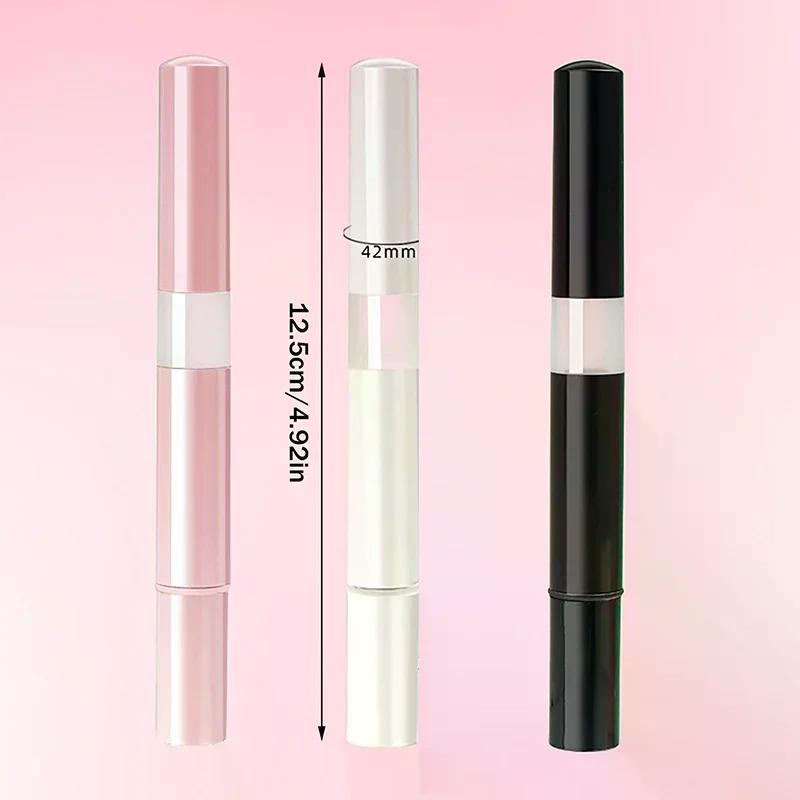 1 Stück 3ml Leerer Dreh-Kosmetikstift - Schwammspitze Lippenstift-Tiegel Foundation Concealer Spender Nachfüllbarer Make-up-Behälter