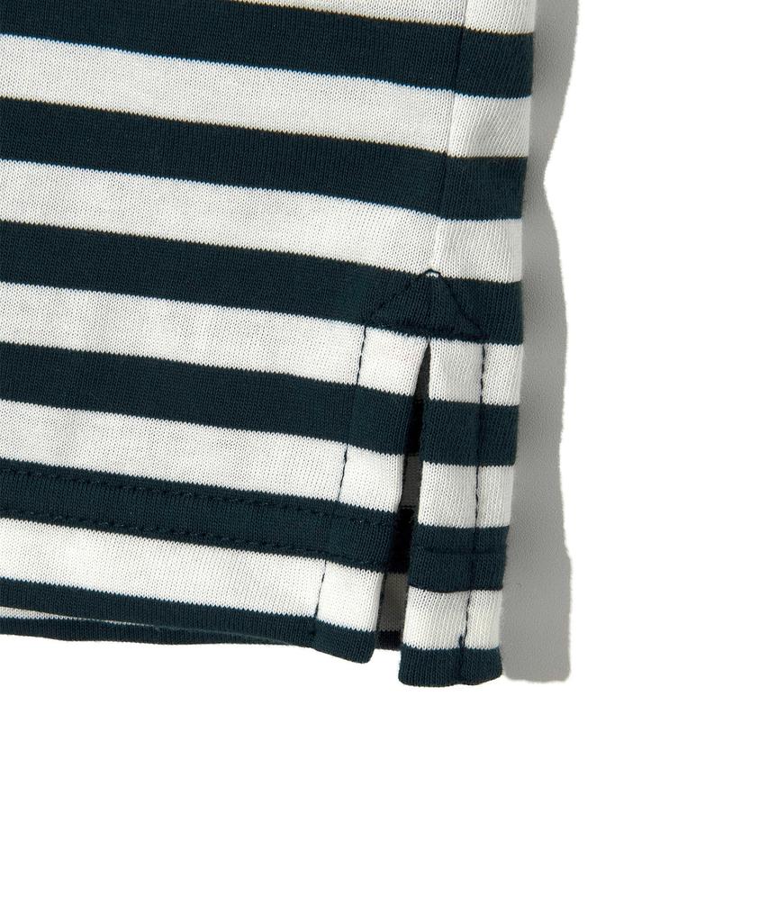 LEE Striped Embroidered Short Sleeve T-Shirt Green