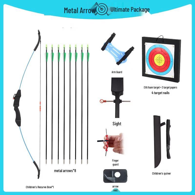 Children's Recurve Archery Bow and Arrow Set